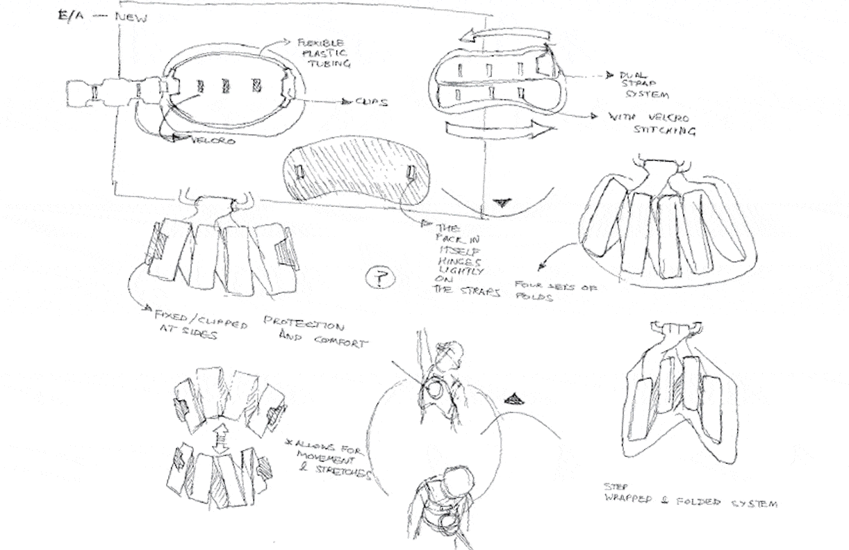 animation showing the development of the design through concept sketches